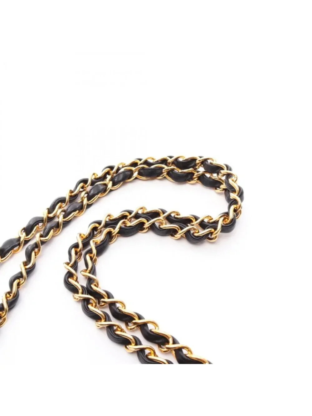 Chanel Shoulder Bag Deca Matelasse 34 Black Lambskin Chain